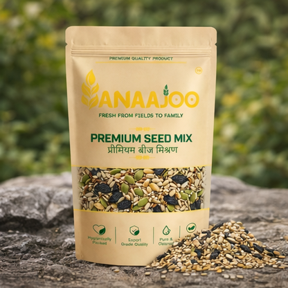 Anaajoo Premium Seed Mix (प्रीमियम बीज मिश्रण) | 8-in-1 Superfood Mix, Healthy Snack, Chemical-Free