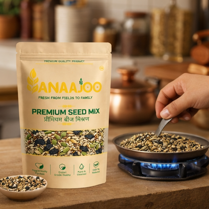 Anaajoo Premium Seed Mix (प्रीमियम बीज मिश्रण) | 8-in-1 Superfood Mix, Healthy Snack, Chemical-Free