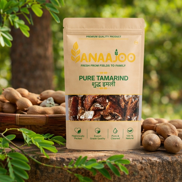 Anaajoo Pure Tamarind (शुद्ध इमली) | Seedless Imli, Premium Quality, Chemical-Free, Naturally Tangy