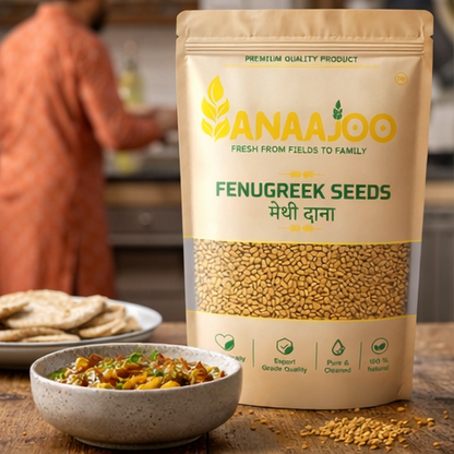 Anaajoo Fenugreek Seeds (मेथी दाना) | Premium Methi Dana, Chemical-Free, Natural & Nutrient-Rich