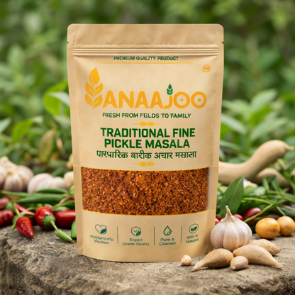Anaajoo Traditional Fine Pickle Masala (पारंपारिक बारीक अचार मसाला) | Premium Achar Masala, Ready-to-Use, Chemical-Free