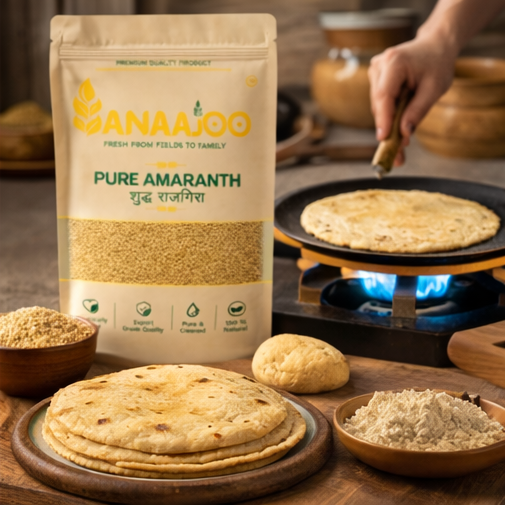 Anaajoo Pure Amaranth (शुद्ध राजगिरा) | Premium Rajgira Grain, Chemical-Free, Sortex Cleaned, Gluten-Free Superfood