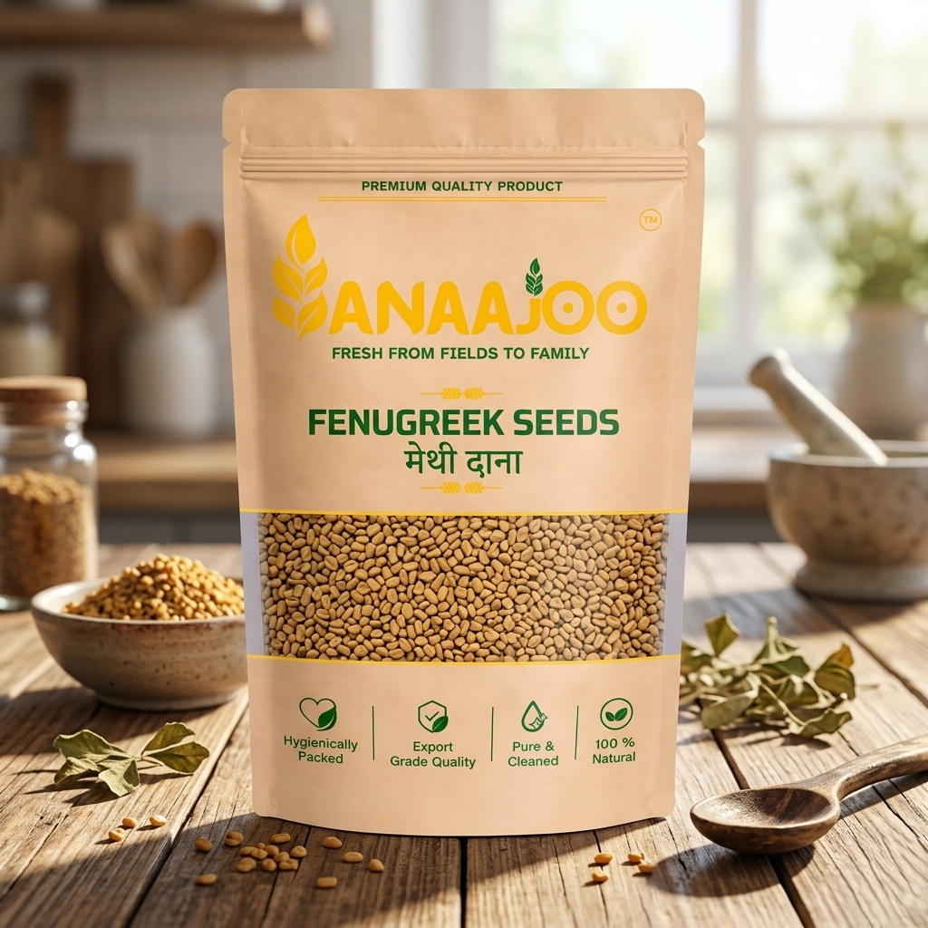 Anaajoo Fenugreek Seeds (मेथी दाना) | Premium Methi Dana, Chemical-Free, Natural & Nutrient-Rich