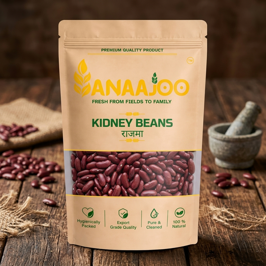 Anaajoo Kidney Beans (राजमा) | Premium Rajma Beans, Chemical-Free, Sortex Cleaned, High-Protein