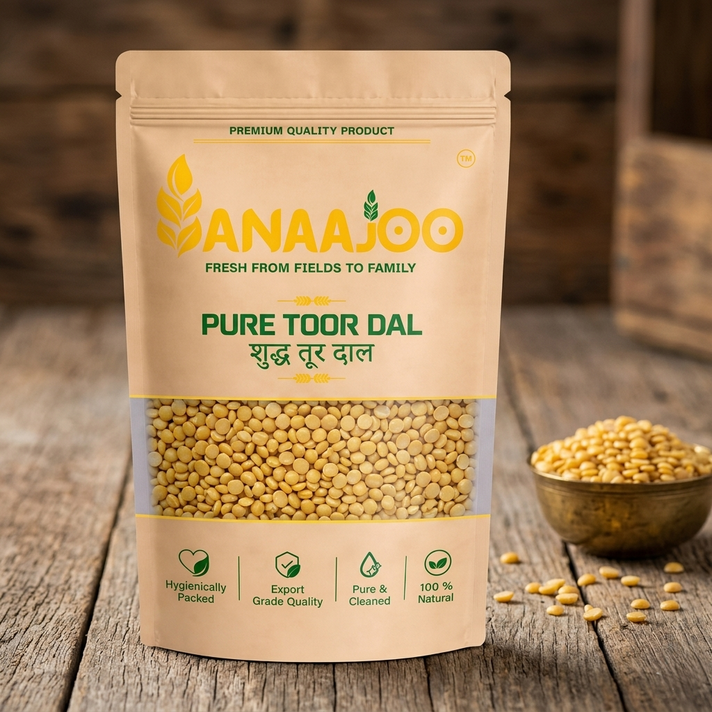Anaajoo Pure Toor Dal (शुद्ध तूर दाल) | Arhar Dal, Premium Quality, Chemical-Free, Protein-Rich