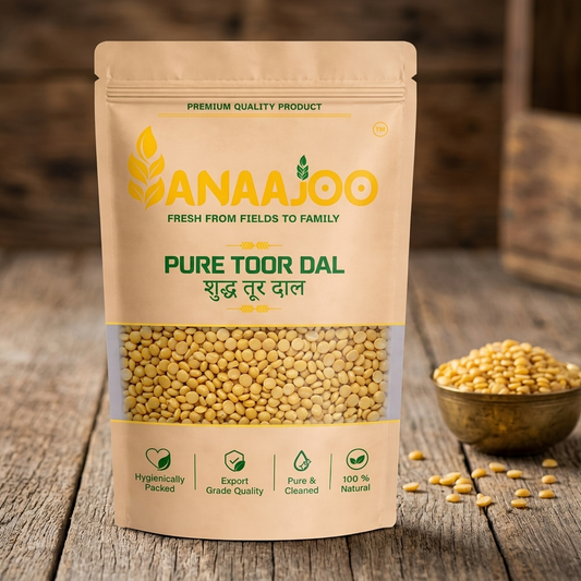 Anaajoo Pure Toor Dal (शुद्ध तूर दाल) | Arhar Dal, Premium Quality, Chemical-Free, Protein-Rich