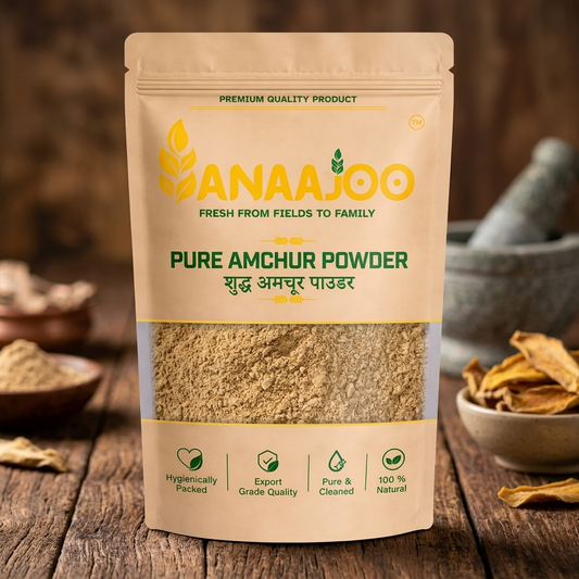 Anaajoo Pure Amchur Powder (शुद्ध अमचूर पाउडर) | Dry Mango Powder, Tangy Spice, Chemical-Free