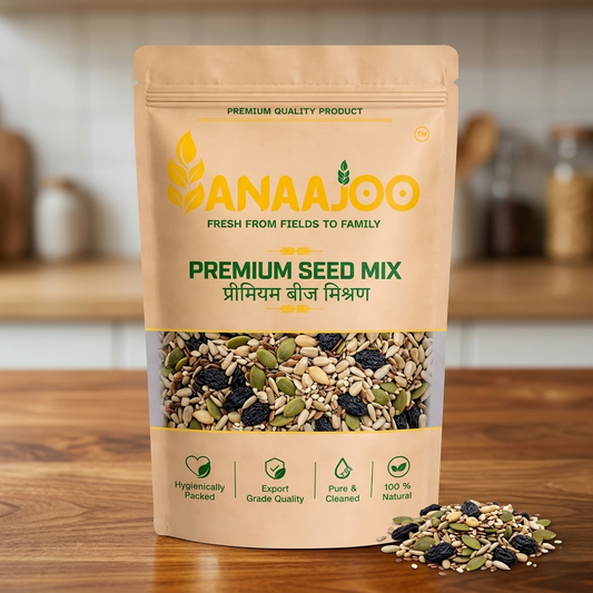 Anaajoo Premium Seed Mix (प्रीमियम बीज मिश्रण) | 8-in-1 Superfood Mix, Healthy Snack, Chemical-Free
