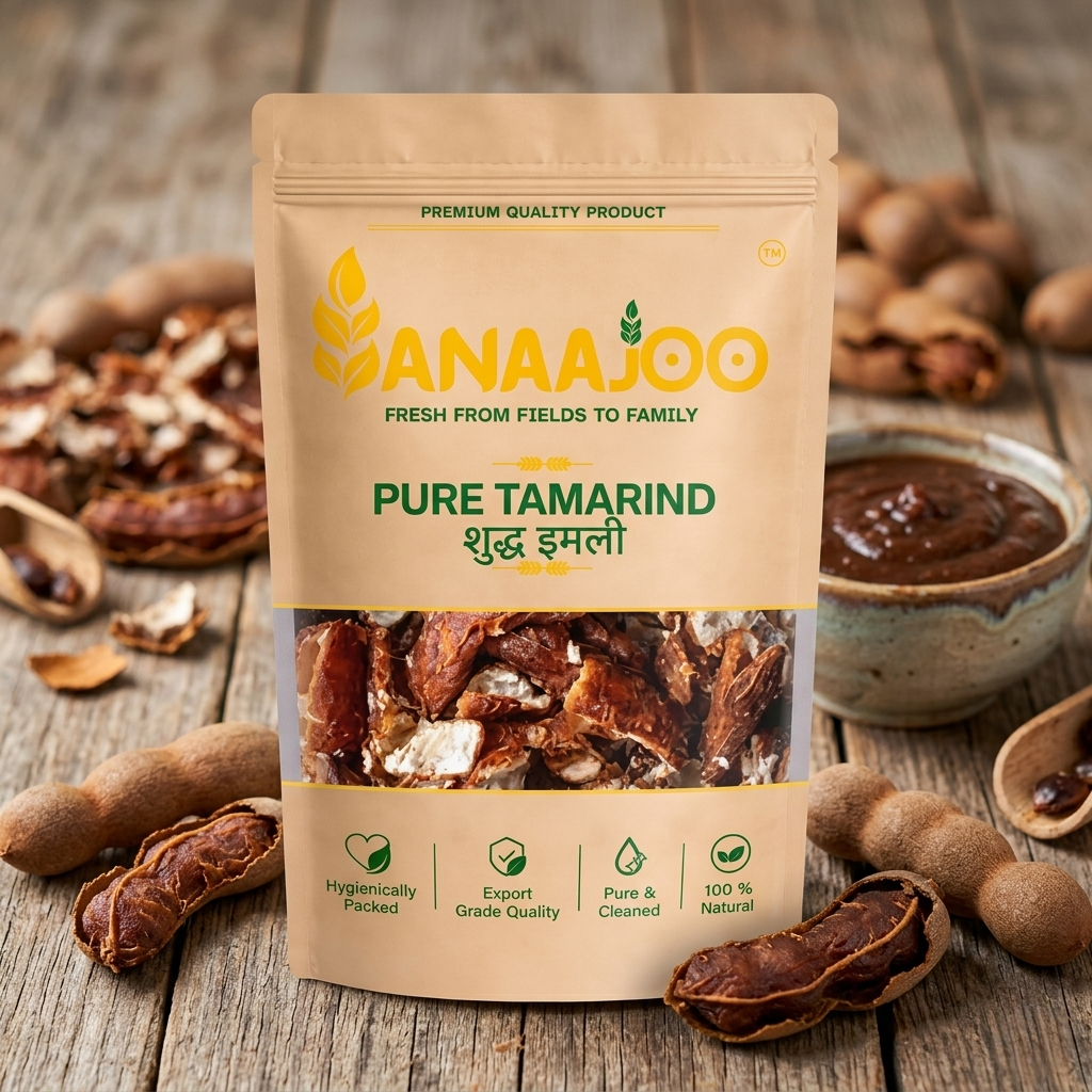 Anaajoo Pure Tamarind (शुद्ध इमली) | Seedless Imli, Premium Quality, Chemical-Free, Naturally Tangy