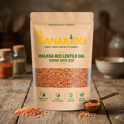 Anaajoo Malkha Red Lentils (मलका लाल दाल) | Masoor Dal, Premium Quality, Chemical-Free, Rich Taste