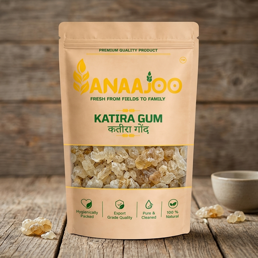 Anaajoo Katira Gum (कतीरा गोंद) | Edible Gond Katira, Natural Cooling Superfood, Chemical-Free