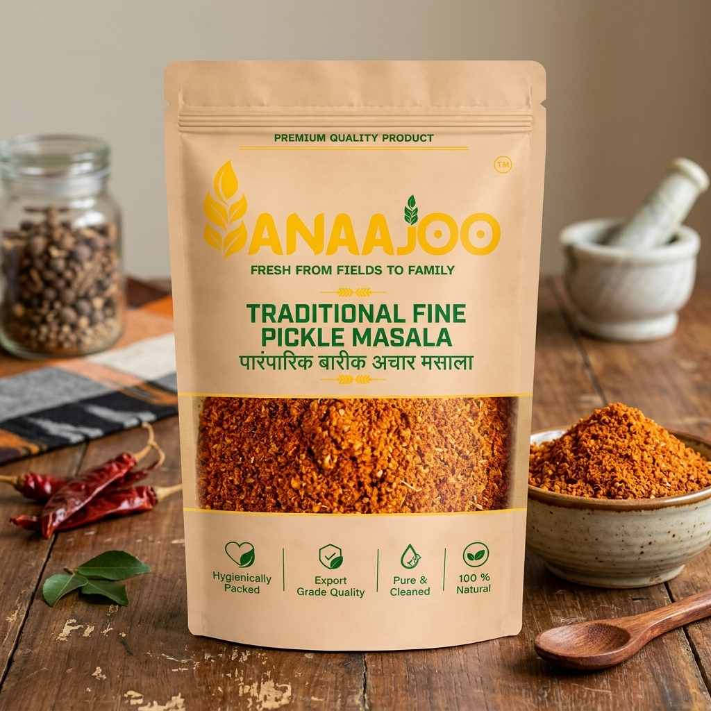 Anaajoo Traditional Fine Pickle Masala (पारंपारिक बारीक अचार मसाला) | Premium Achar Masala, Ready-to-Use, Chemical-Free