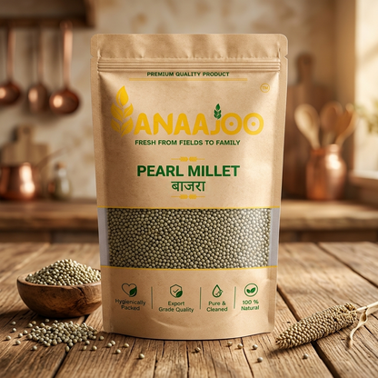 Anaajoo Pearl Millet (बाजरा) | Premium Bajra Grain, Chemical-Free, Sortex Cleaned, High-Fiber