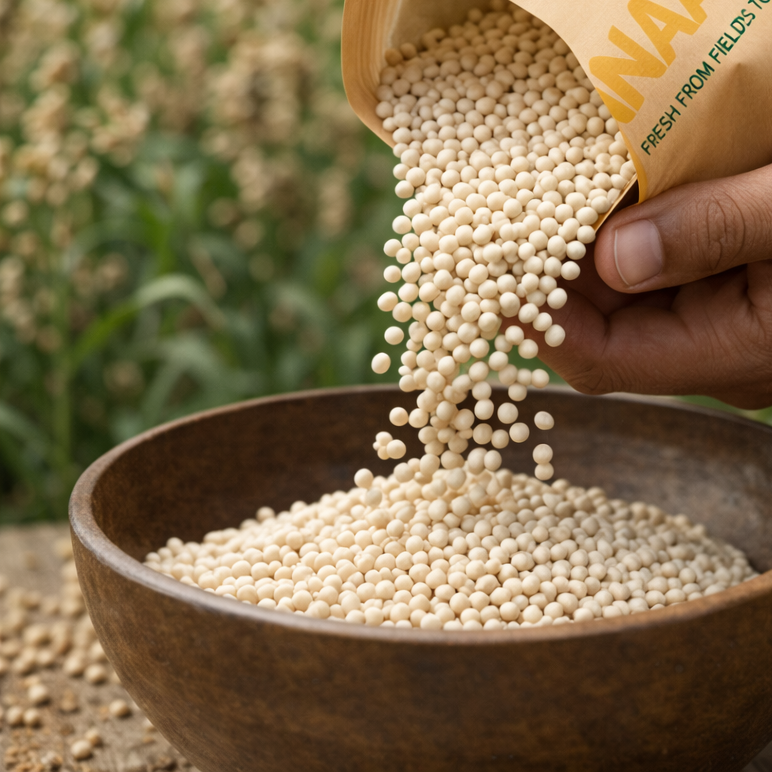 Anaajoo Milky White Sorghum (दूधिया सफेद ज्वार) | Premium Soft Jowar Grain, Chemical-Free, Sortex Cleaned, Gluten-Free
