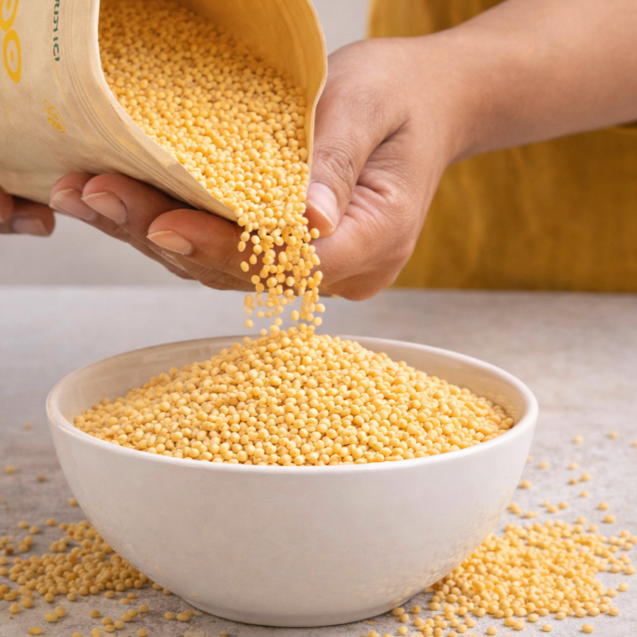 Anaajoo Yellow Sorghum (पीली ज्वार) | Premium Jowar Grain, Chemical-Free, Sortex Cleaned, Gluten-Free