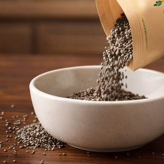 Anaajoo Premium Chia Seeds (प्रीमियम चिया के बीज) | Omega-3 Superfood, High Fiber, Chemical-Free