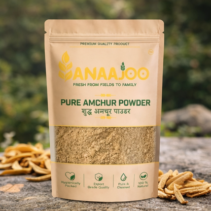 Anaajoo Pure Amchur Powder (शुद्ध अमचूर पाउडर) | Dry Mango Powder, Tangy Spice, Chemical-Free