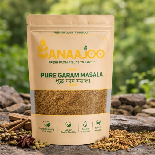 Anaajoo Pure Garam Masala (शुद्ध गरम मसाला) | Premium Masala Blend, Chemical-Free, Rich Aroma & Authentic Taste