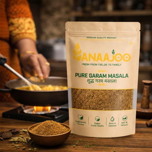 Anaajoo Pure Garam Masala (शुद्ध गरम मसाला) | Premium Masala Blend, Chemical-Free, Rich Aroma & Authentic Taste