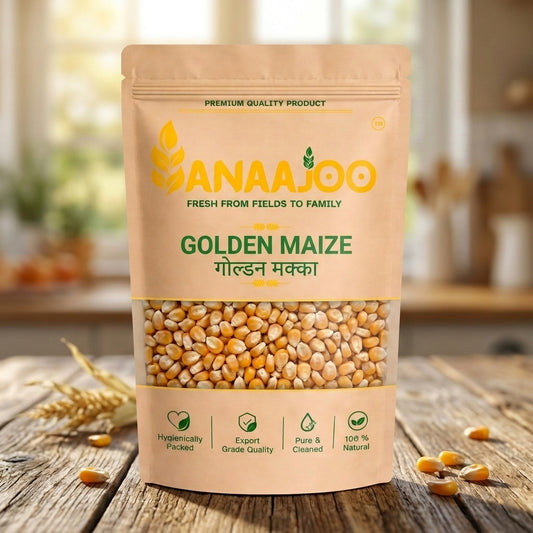 Anaajoo Golden Maize (गोल्डन मक्का) | Premium Quality Corn Grains, Chemical-Free, Sortex Cleaned