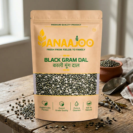 Anaajoo Black Gram Dal (काली मूंग दाल) | Premium Kali Moong Dal, Chemical-Free, Protein-Rich