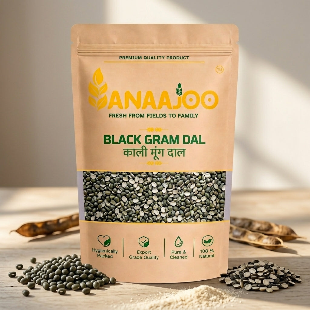 Anaajoo Black Gram Dal (काली मूंग दाल) | Premium Kali Moong Dal, Chemical-Free, Protein-Rich