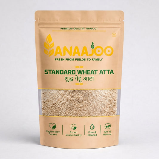 Anaajoo Standard Wheat Atta (शुद्ध गेंहू आटा) | Premium Daily Use Atta, Soft Rotis, Chemical-Free
